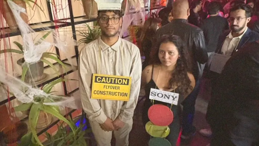 ejipura flyover sony signal halloween party viral post bengaluru