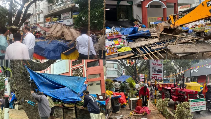 gandhi bazaar footpath clearance