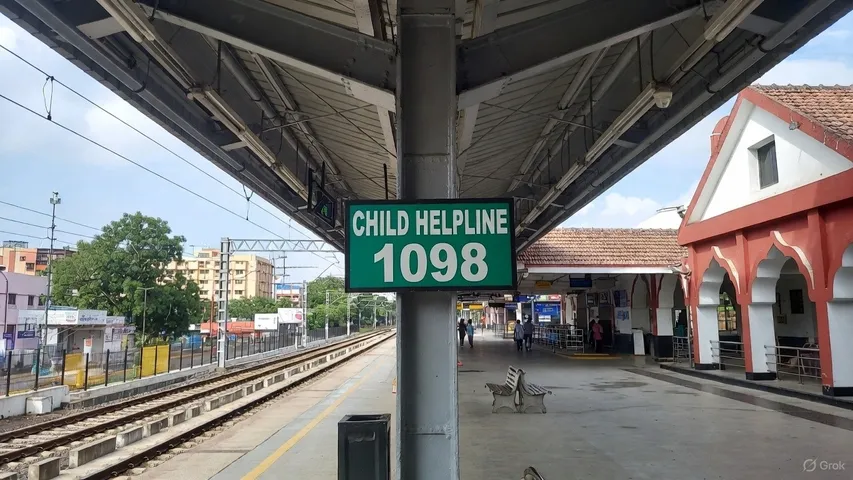 child helpline number in railway stations