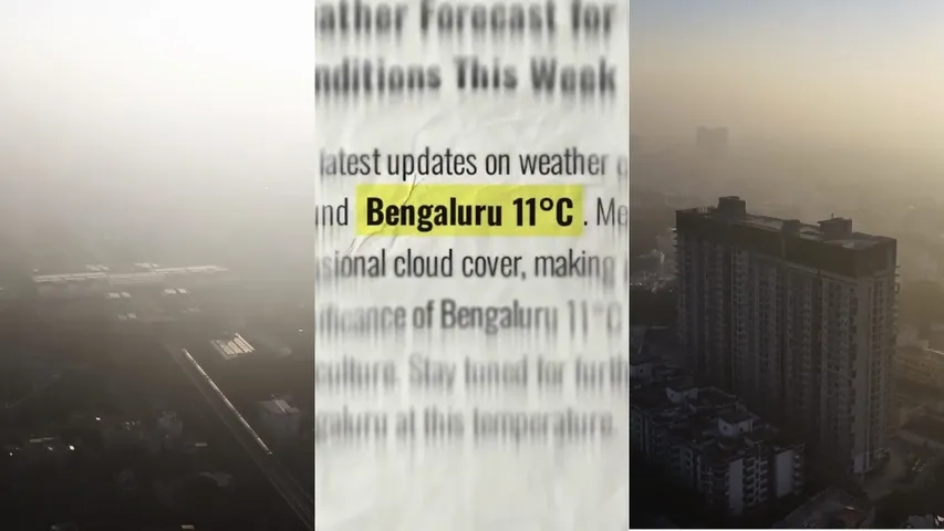 bengaluru weather forecast drone visuals srihari karanth