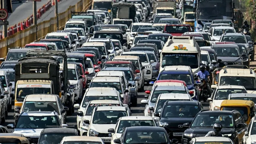 BENGALURU NEW YEAR ROAD TRAFFIC