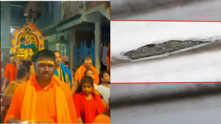 stone pelting during temple procession bengaluru