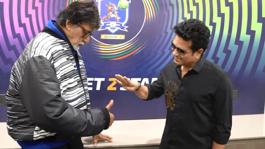 AMITABH BACHCHAN AND SACHIN TENDULKAR