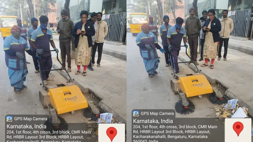 bengaluru north corporation sweeping machines