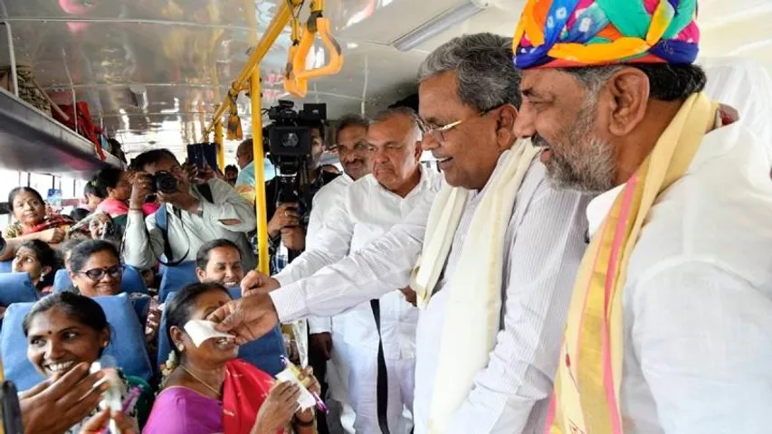 Passengers happy with savings due to Shakti Scheme going into buying milk and fruits for children