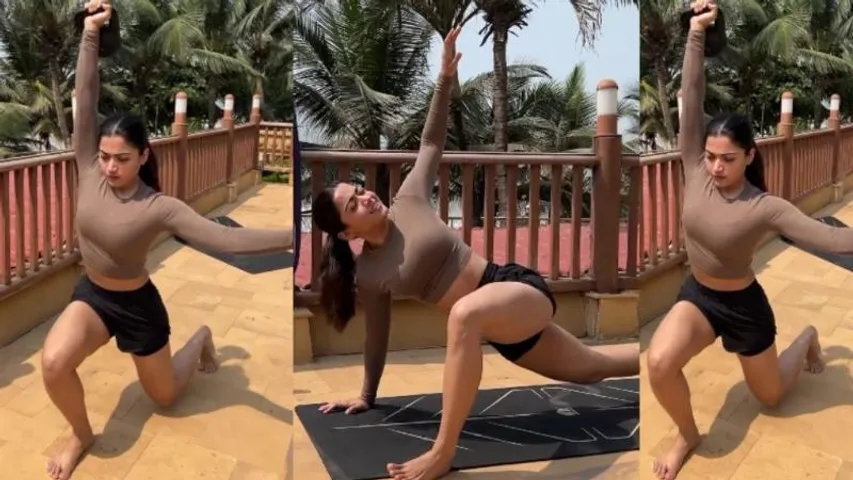Rashmik Mandanna impresses all with her workout regimen!