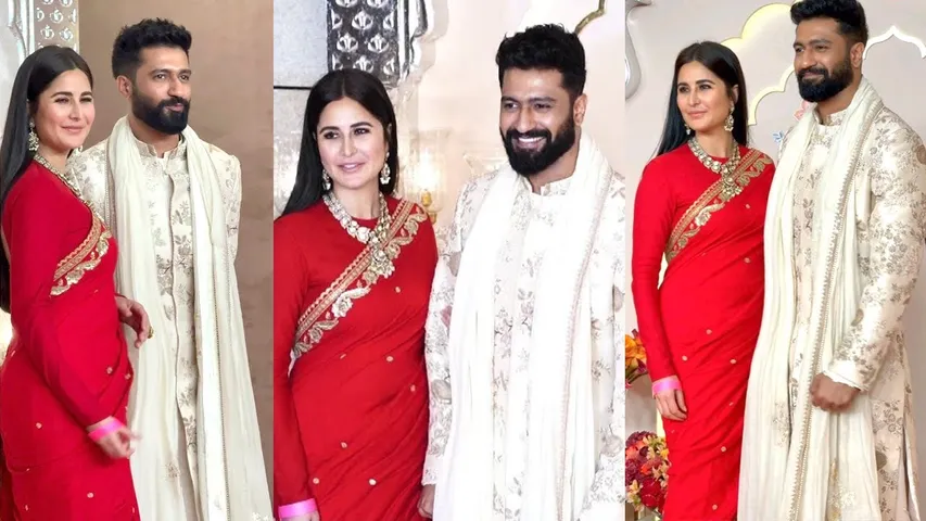 Vicky Kaushal and Katrina Kaif make royal appearance at Anant-Radhika wedding, fans notice a ‘distinct glow’ on her