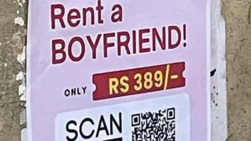 On Valentine's Day, ‘Rent A Boyfriend for Rs 389’ posters in Bengaluru spark controversy