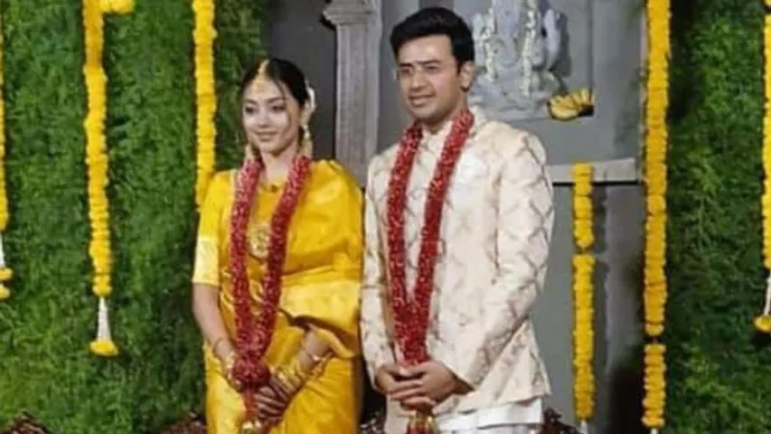 MP Tejaswi Surya ties the knot with singer Shivasree Skandaprasad