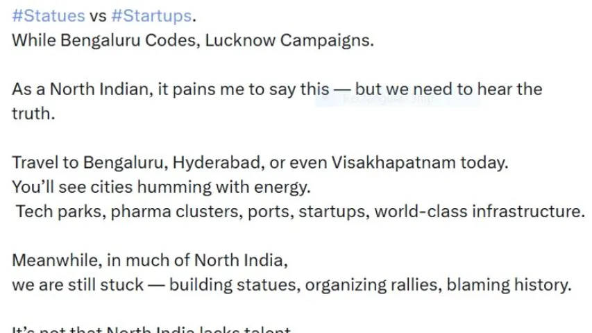 Startups vs statues: The growing North-South divide in India's development