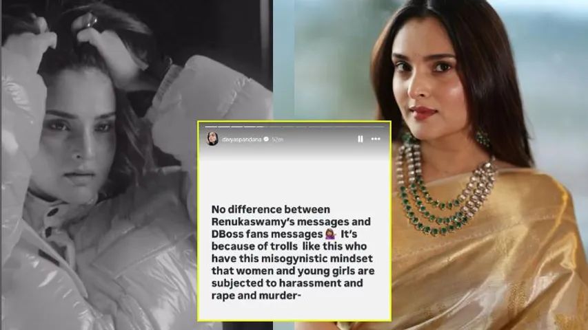 Actor Ramya exposes Darshan fans’ abusive messages, blames mindset for gender violence