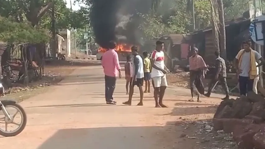 several vehicles were set ablaze