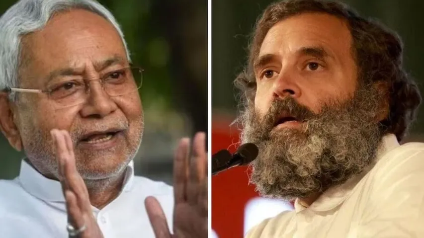 Nitish Kumar & Rahul Gandhi