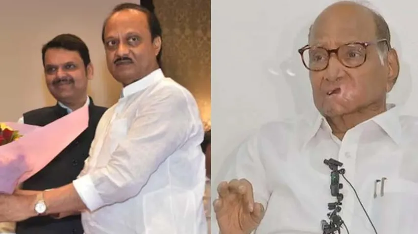 Ajit Pawar and sharad pawar