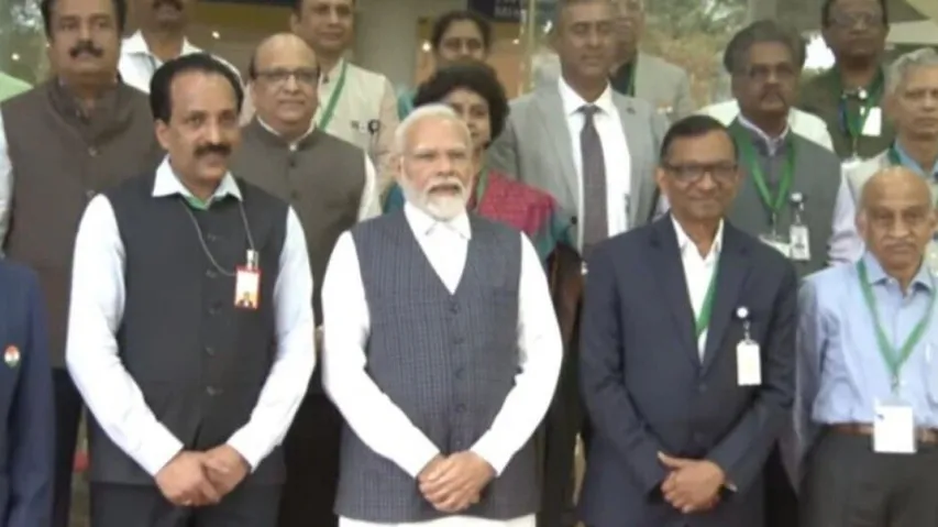 PM Modi in ISRO