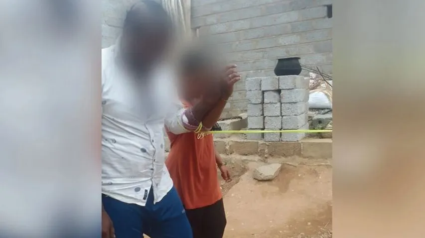 The man and her lover were paraded