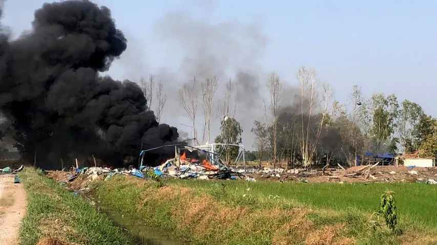 fireworks factory Explosion