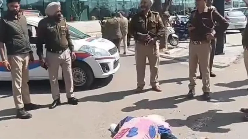 Firing Out Side Shopping mall