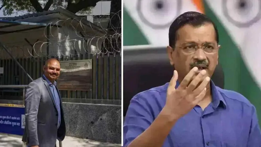 Arvind Kejriwal & his private secretary  