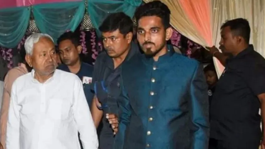 Nitish Kumar(White Shirt) & Saurabh Kumar (Blue Shirt) 