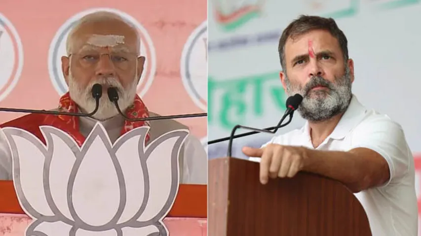 Modi and Rahul Gandhi