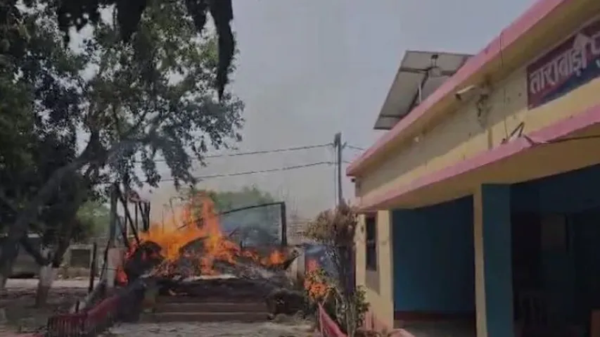 Fire In Police Station 