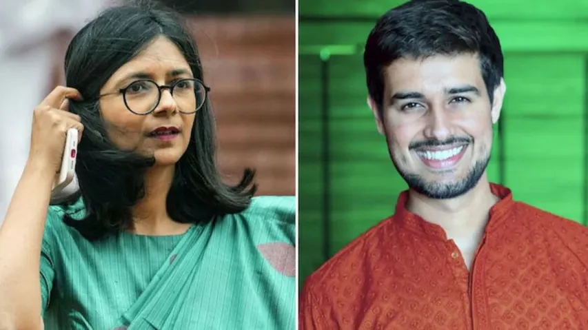 Swati Maliwal & Dhruv Rathee