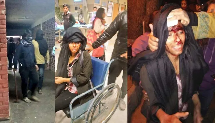 ମୁଖା ପିନ୍ଧି ପିଟିଲେ ଦୃର୍ବୃତ୍ତ, ଜେଏନ୍‌ୟୁଏସ୍‌ୟୁ ସଭାପତି ଆହତ