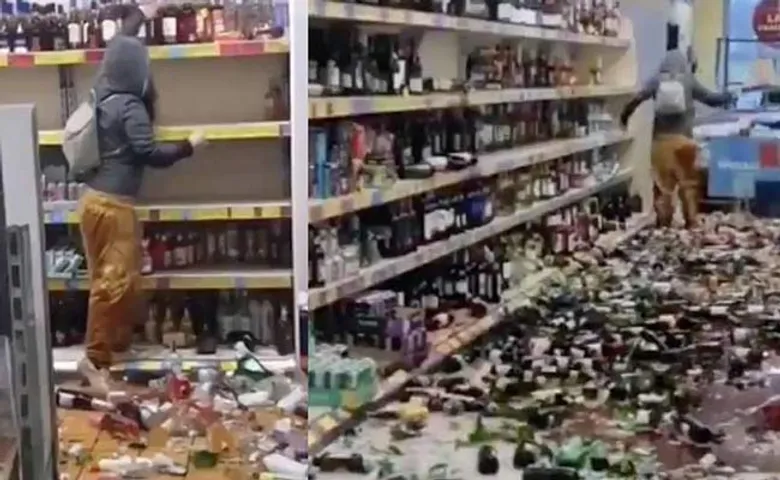 ସୁପର୍ ମାର୍କେଟ୍‌ରେ ମହିଳାଙ୍କ ହଙ୍ଗାମା, ଭାଙ୍ଗିଦେଲେ ୫୦୦ ମଦ ବୋତଲ