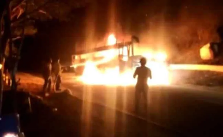 ଜଳିଗଲା ଯାତ୍ରୀବାହୀ ବସ୍ ‘ବର୍ଷା’