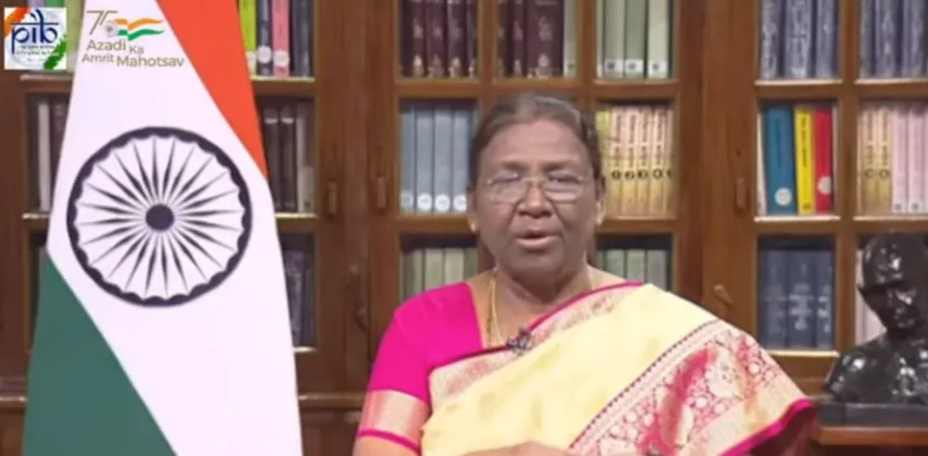 ଜାତି ଉଦ୍ଦେଶ୍ୟରେ ଅଭିଭାଷଣ ରଖିଲେ ରାଷ୍ଟ୍ରପତି ଦ୍ରୌପଦୀ ମୁର୍ମୁ