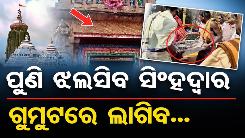 ପୁଣି ଝଲସିବ ସିଂହଦ୍ବାର ,ଗୁମୁଟରେ ଲାଗିବ |Sacred Gumuta to Be Installed at Puri Srimandir |Jagannath Sena