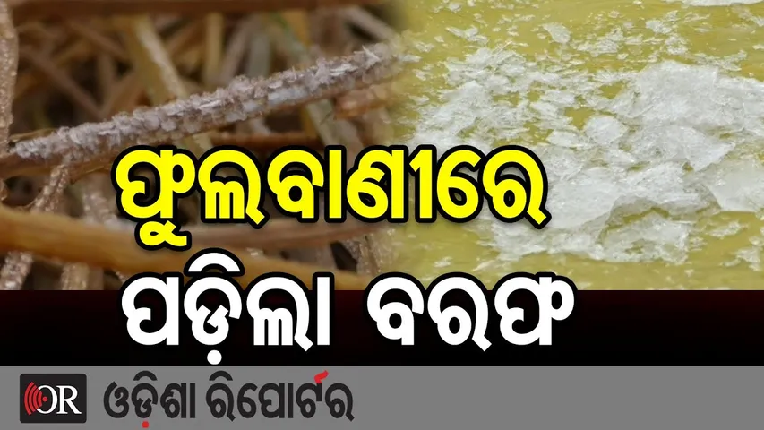 ଫୁଲବାଣୀରେ ପଡ଼ିଲା ବରଫ | Odisha Reporter