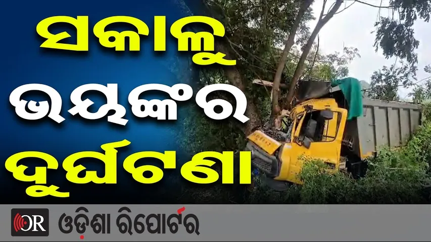 ଗଛକୁ ପିଟି ହେଲେ ଟିପର୍: ୨ ଜଣ ମୃତ, ଚାଳକ ଜଣକ ଗୁରୁତର  | Odisha Reporter