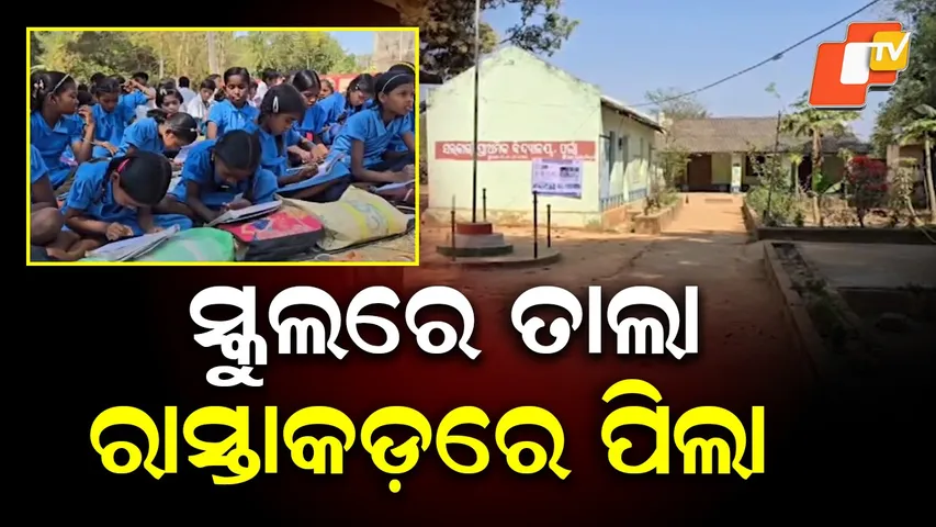 Students Study on Roadside