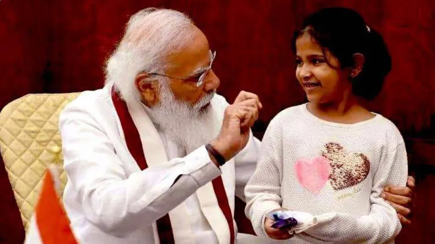 କୁନି ଝିଅର ଅନୁରୋଧ ରଖିଲେ ପ୍ରଧାନମନ୍ତ୍ରୀ ନରେନ୍ଦ୍ର ମୋଦି