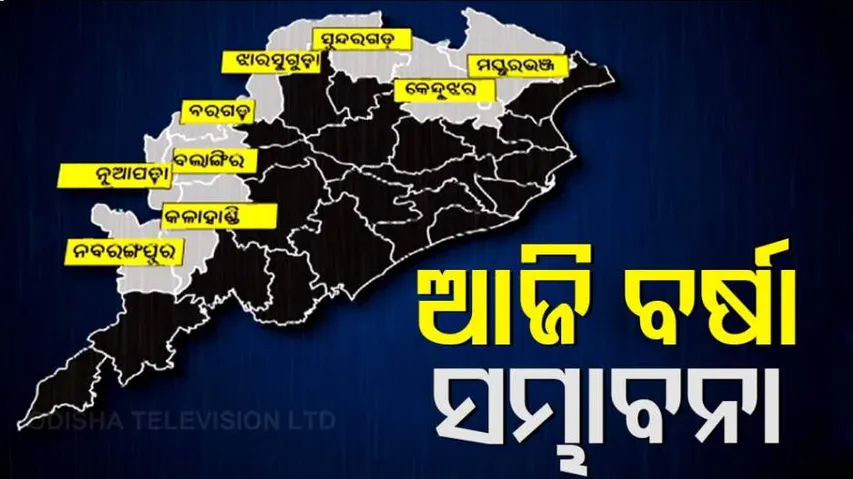 heavy rain in odisha today