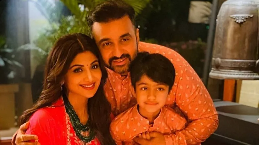 Raj kundra and family