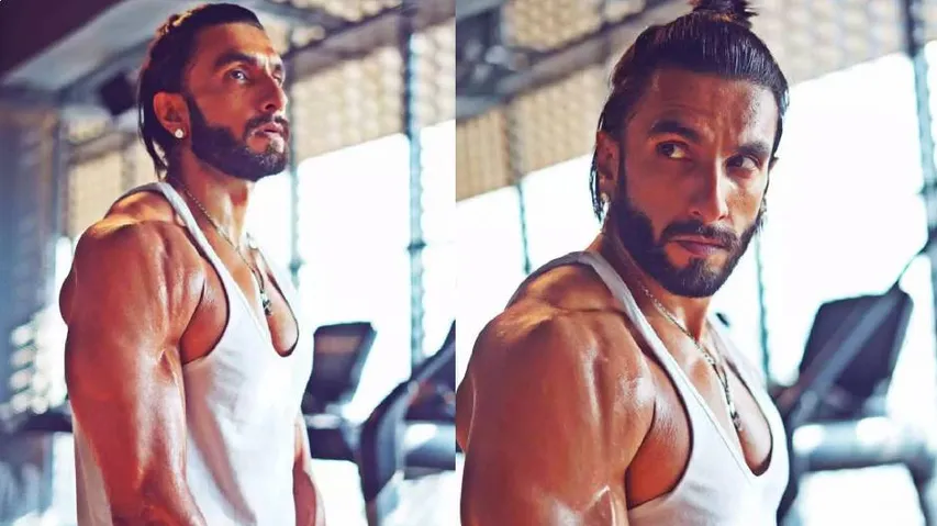 Ranveer Singh flaunts muscles
