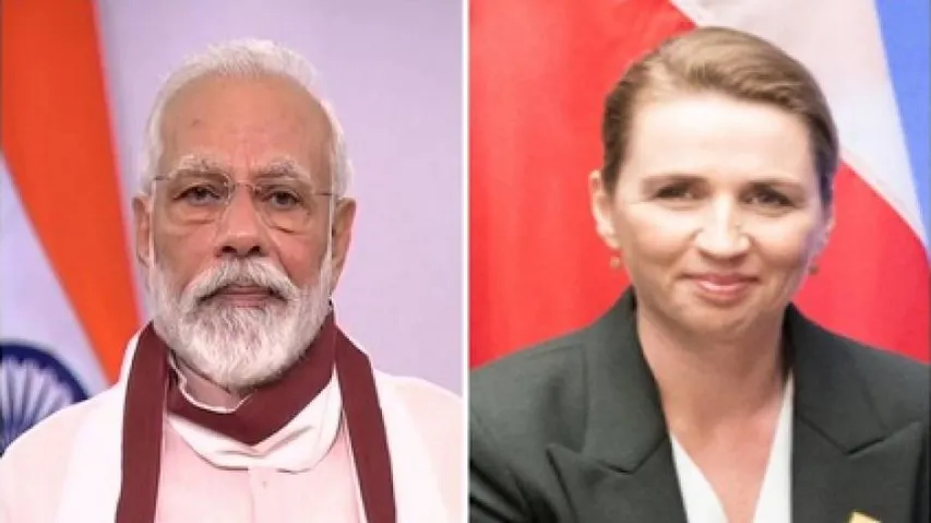  Mette Frederiksen and Narendra Modi