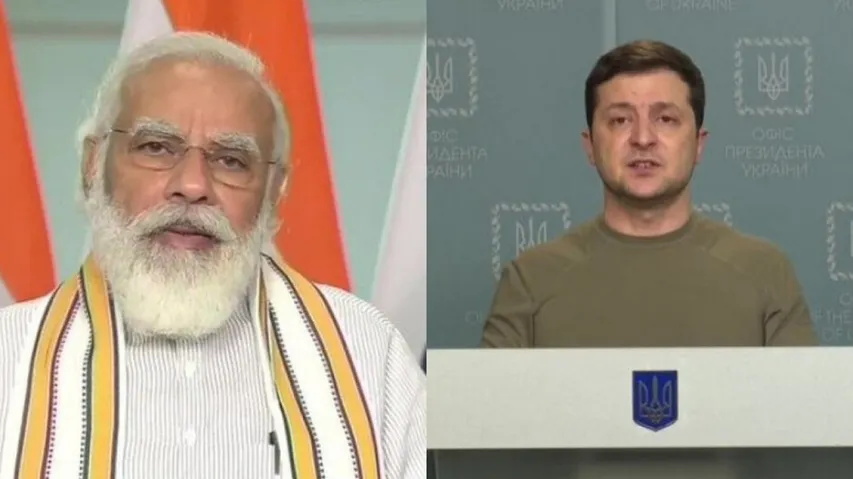 PM Modi Speaks To Ukrainian President