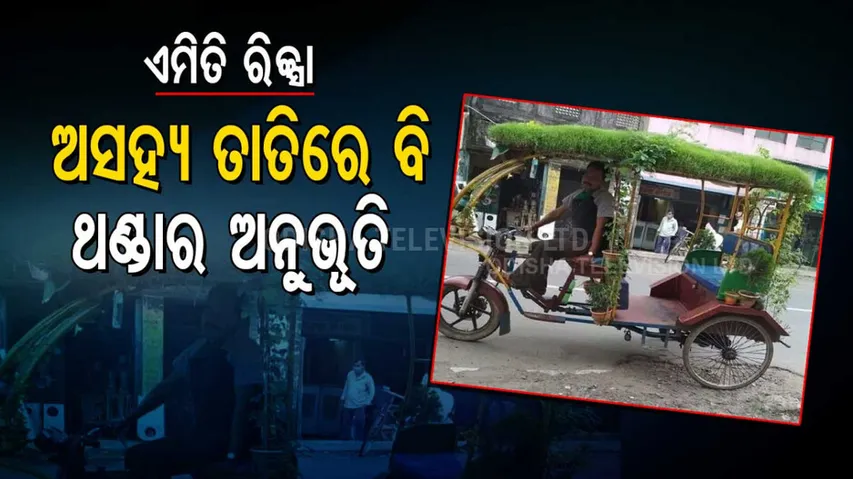_Man turns his rickshaw into mobile mini rooftop garden