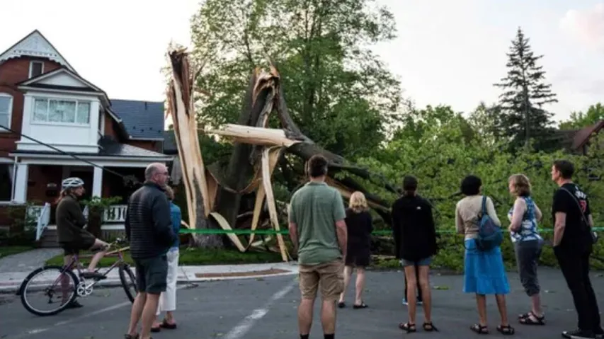 Four dead in Canada after heavy storms wreak havoc in Ontario and Quebec