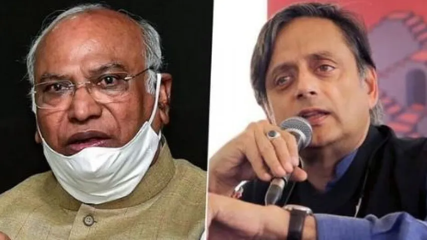 Kharge vs Tharoor