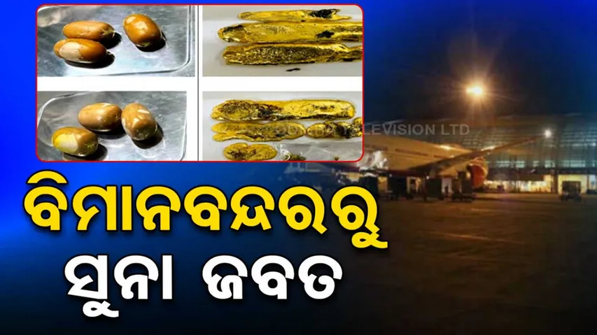 Gold Seized From Bhubaneswar airport