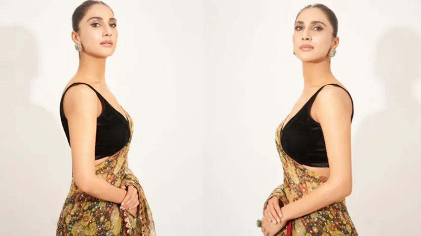 Vaani kapoor looks gorgeous in saree fans fell in love
