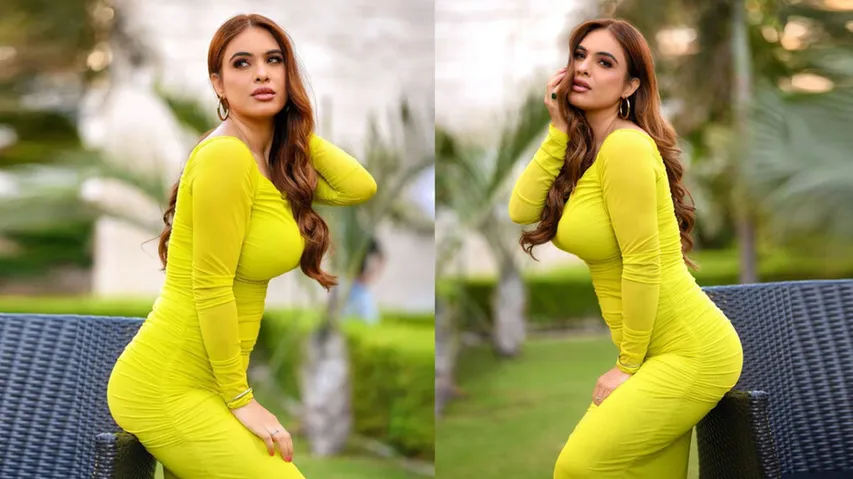 Bhojpuri actress neha malik look stunning in bodycon dress
