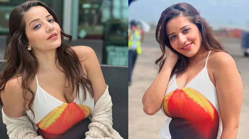 Monalisa Leaves Fans Awestruck With Her Latest white bodycon dress