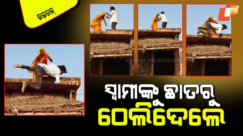 Wife pushes husband off roof during argument
