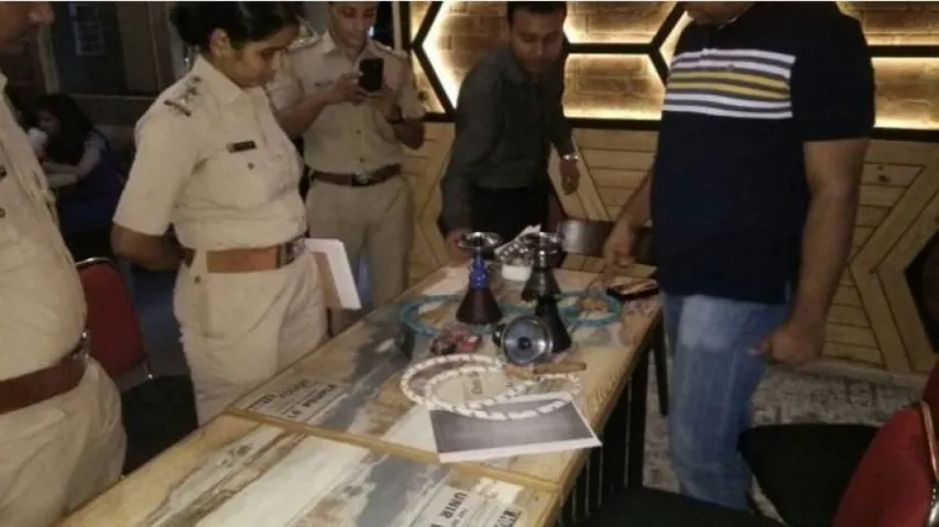 ହୁକା ବାର୍ ଉପରେ କମିଶନ୍‌ରେଟ୍‌ ପୋଲିସର ଚଢାଉ